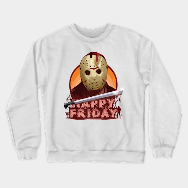 Happy Friday Crewneck Sweatshirt by theusher